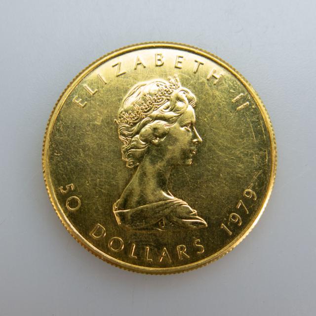 Canadian One Ounce Gold Maple Leaf Coin