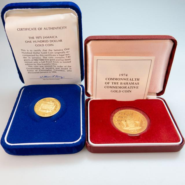 Three Gold Coins In Cases