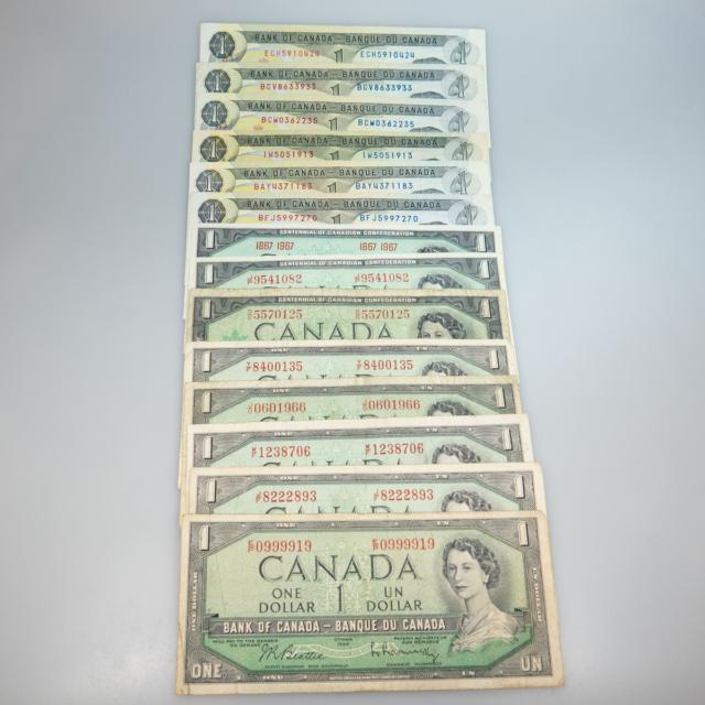 Quantity Of Canadian Bank Notes