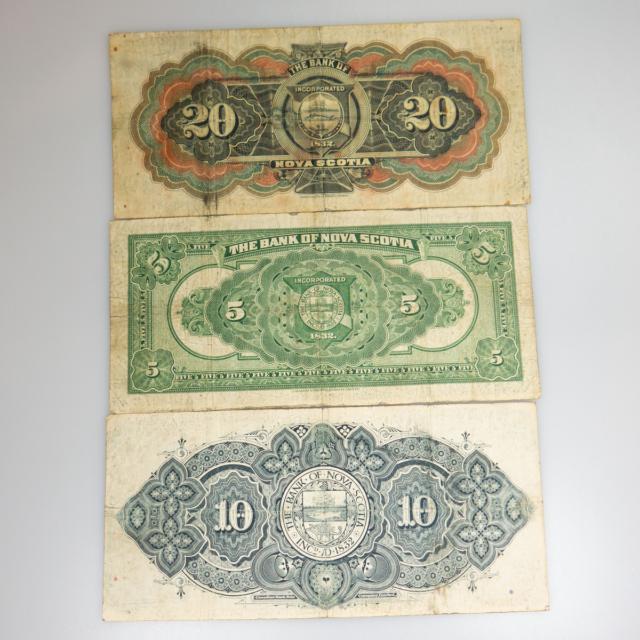Three Bank Of Nova Scotia Bank Notes