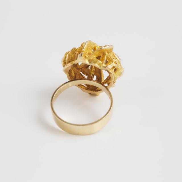 Lapponia Finnish 14k Yellow Gold Abstract Ring