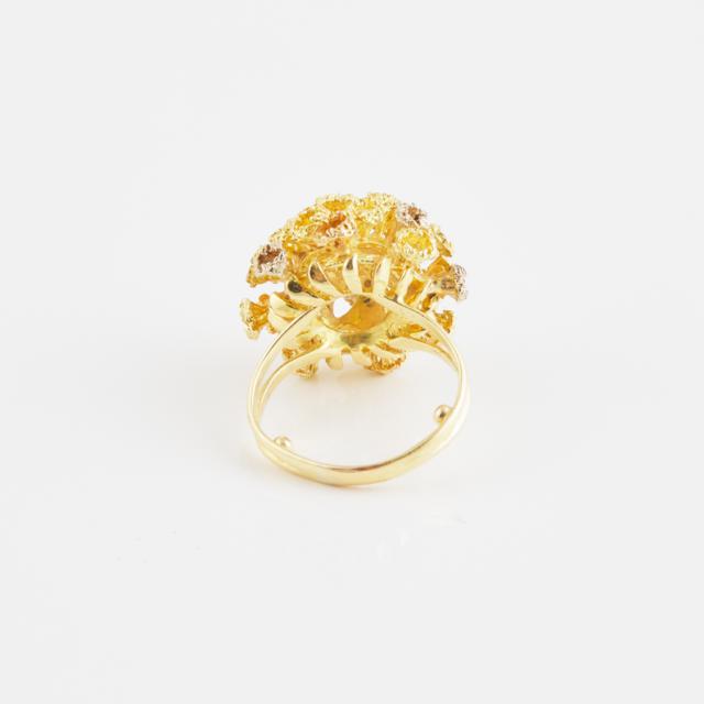18k Yellow Gold Abstract Ring