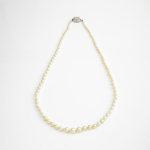 Single Strand Of Graduated Cultured Pearls