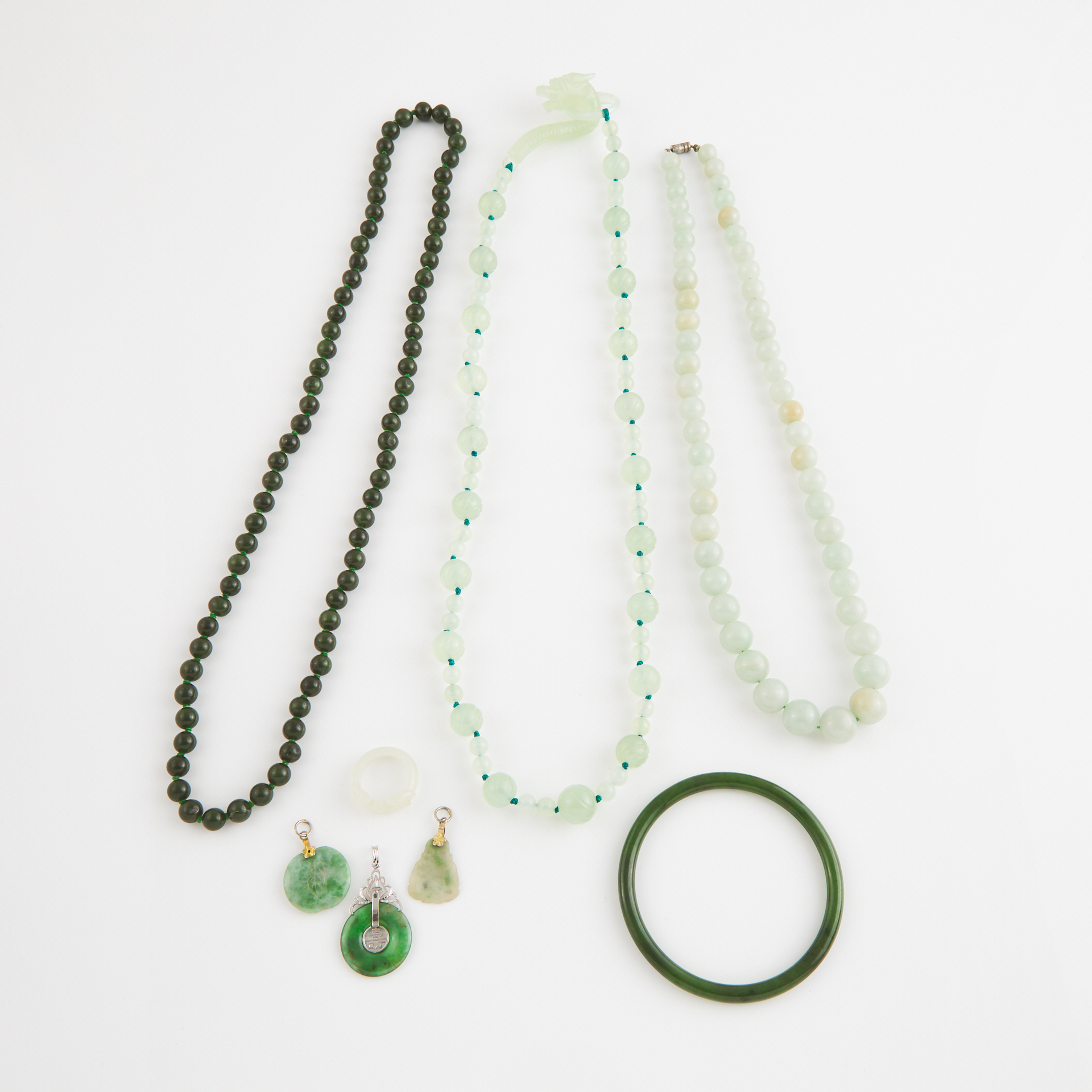 Quantity Of Various Jade, Jadeite, & Hardstone Jewellery