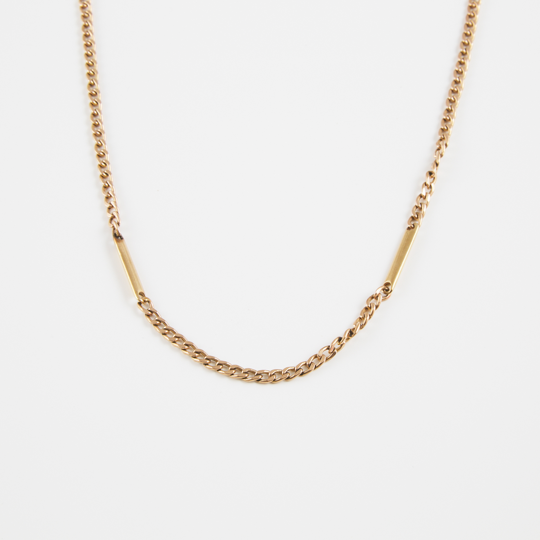 Italian 9k Yellow Gold Link Necklace
