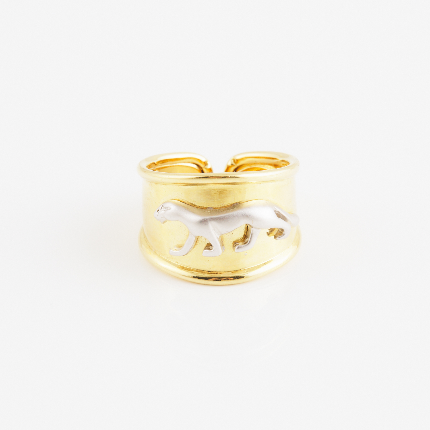 Italian 18k Two-Tone Gold Ring