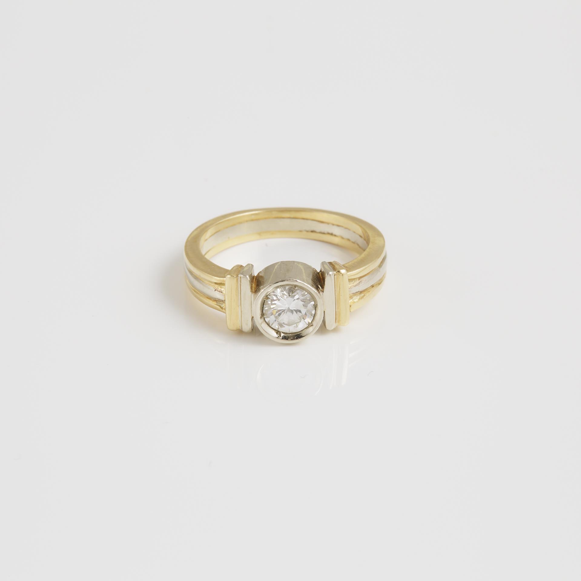 18k/14k Yellow And White Gold Ring