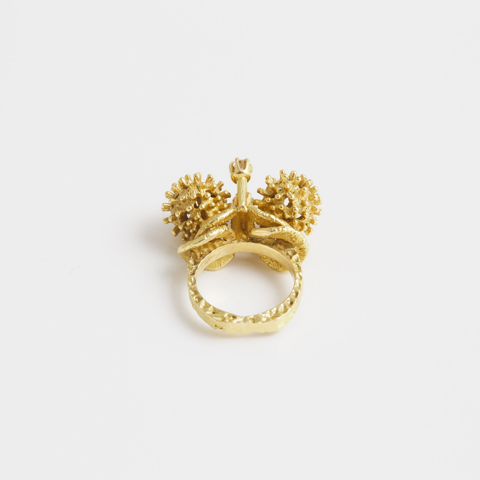 Canadian 18k Yellow Gold Abstract Ring