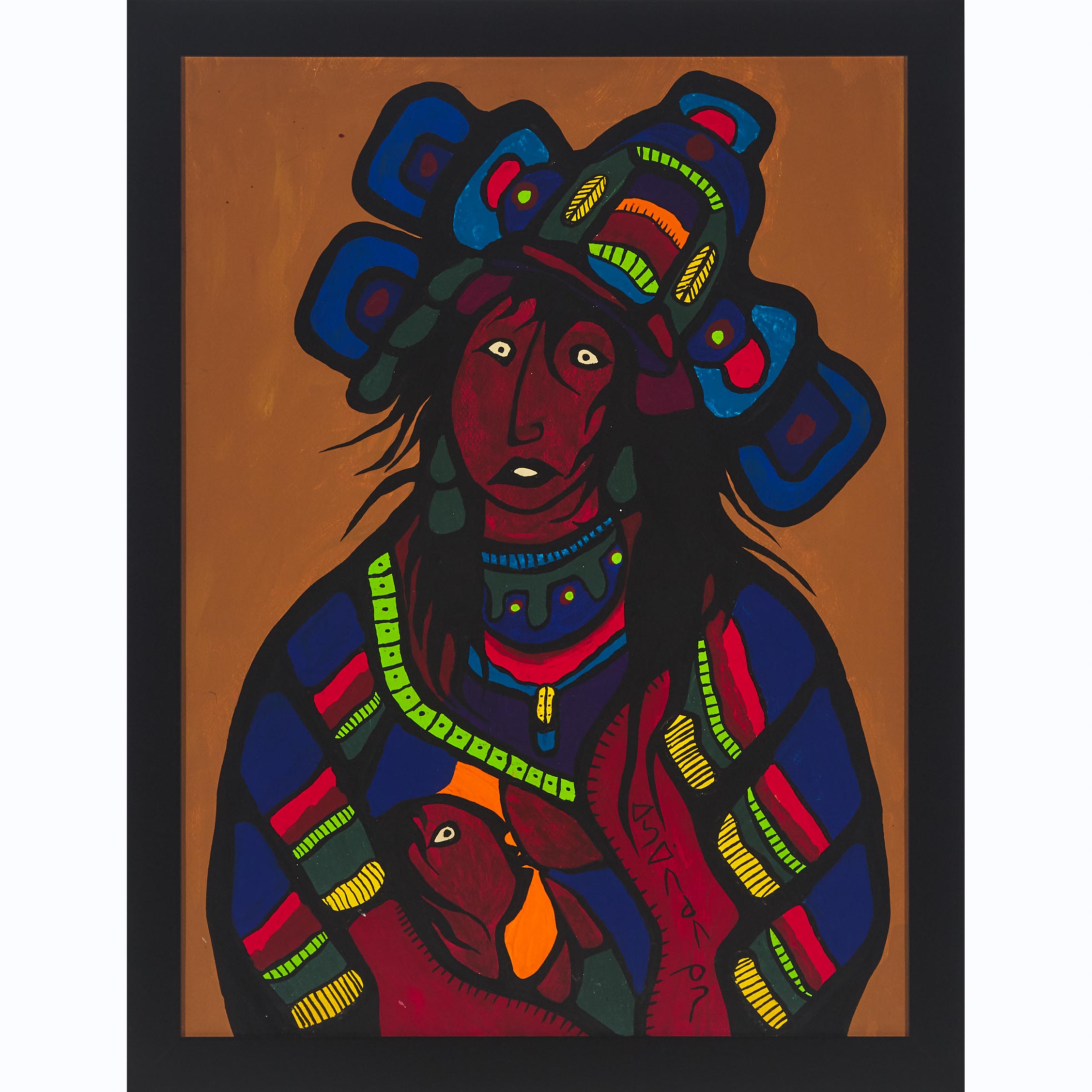 NORVAL H. MORRISSEAU (1932-2007), Anishinaabe (Ojibwe) 