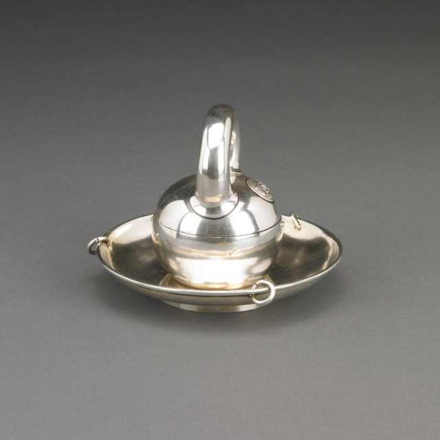Russian Silver Inkwell, St. Petersburg, 1872