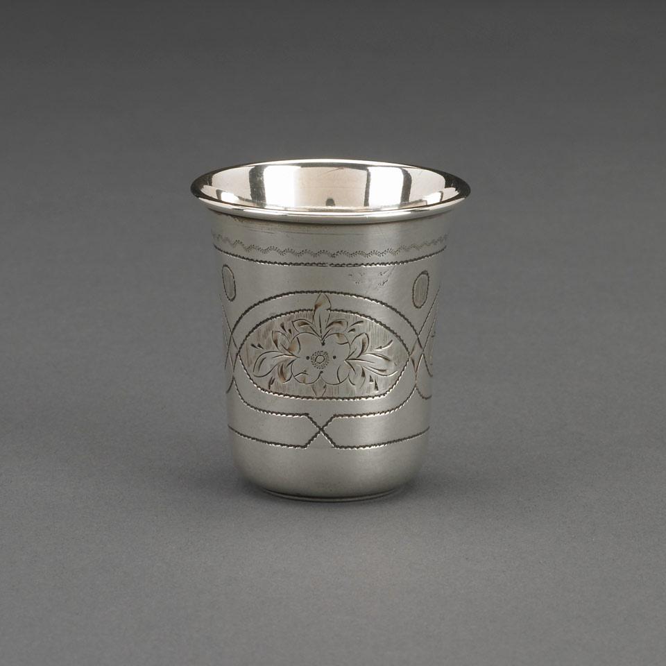Russian Silver Small Beaker, Moscow, 1876
