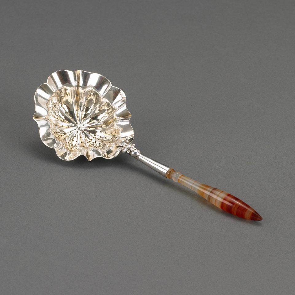 Russian Silver Tea Strainer, St. Petersburg, late 19th century