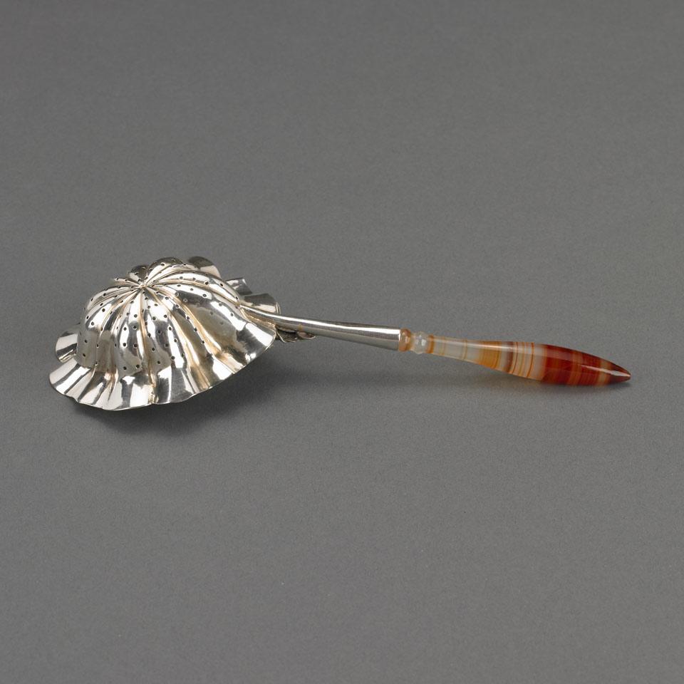 Russian Silver Tea Strainer, St. Petersburg, late 19th century