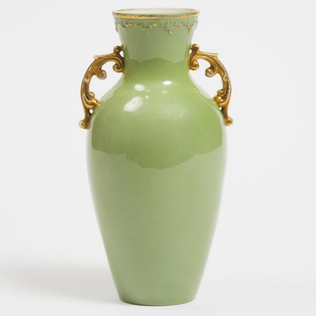 Locke & Co. Worcester Pâte-sur-Pâte Two-Handled Vase, c.1900