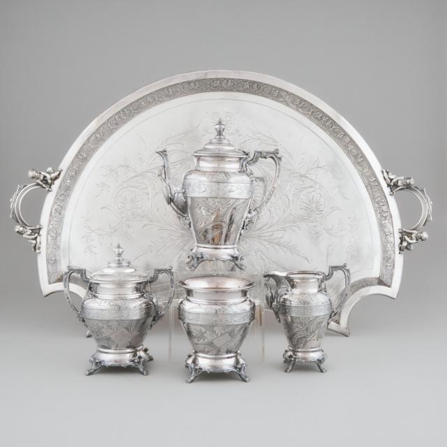 Canadian Silver Plated Tea Service, Robert Wilkes & Co., c.1876-80