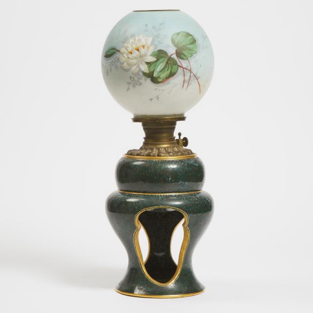 Doulton Burslem Oil Lamp, c.1900