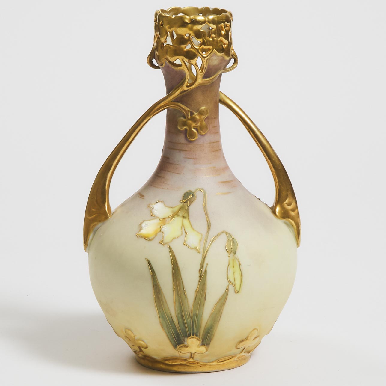 Amphora Two-Handled Daffodil Vase, c.1900