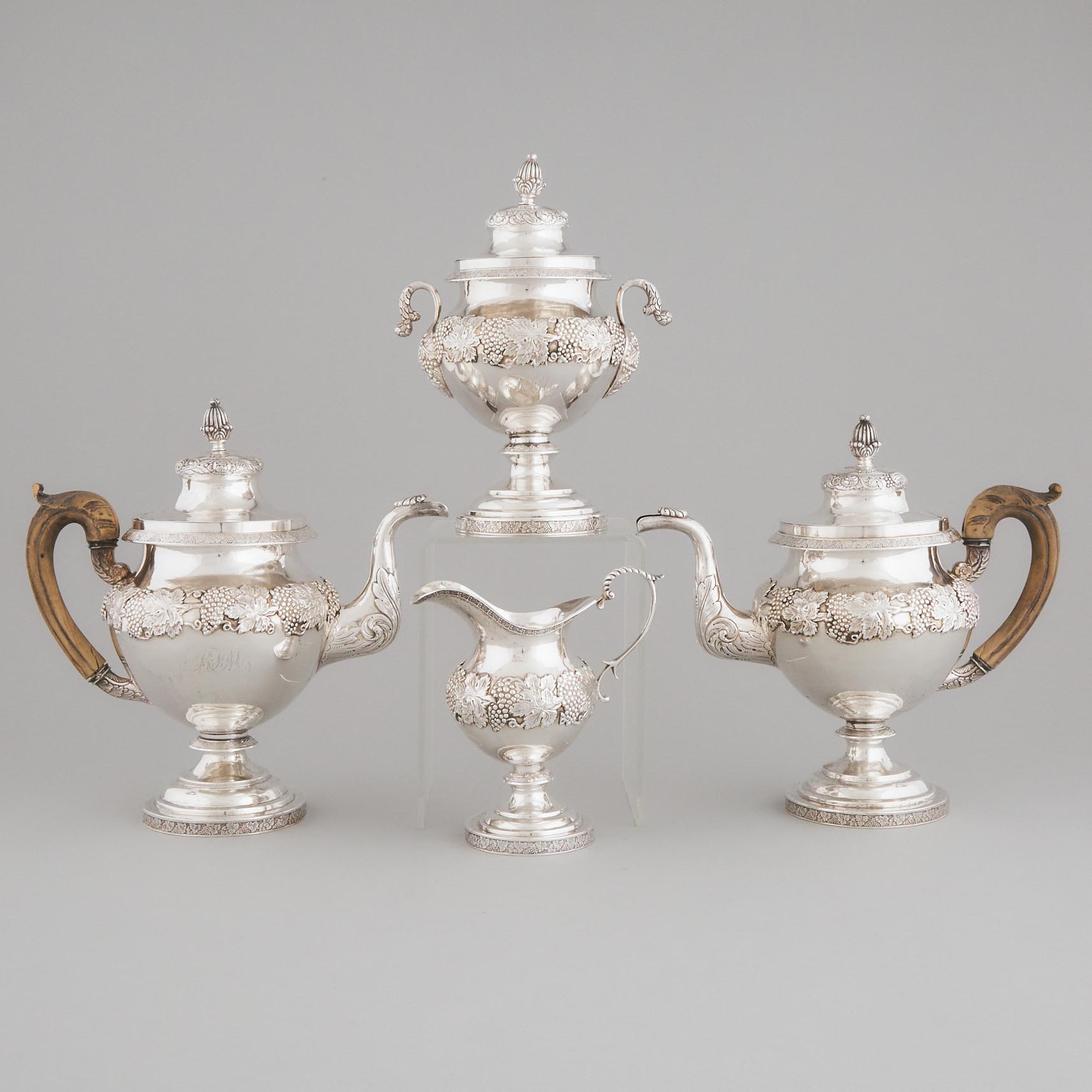 American Silver Tea and Coffee Service, George K. Childs, Philadelphia, Pa., c.1828-59
