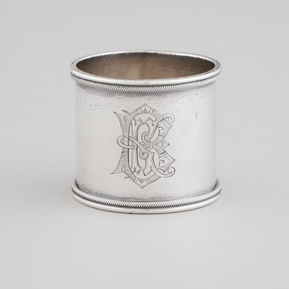 Russian Silver Napkin Ring, Otto Makselius, St. Petersburg, c.1891-98