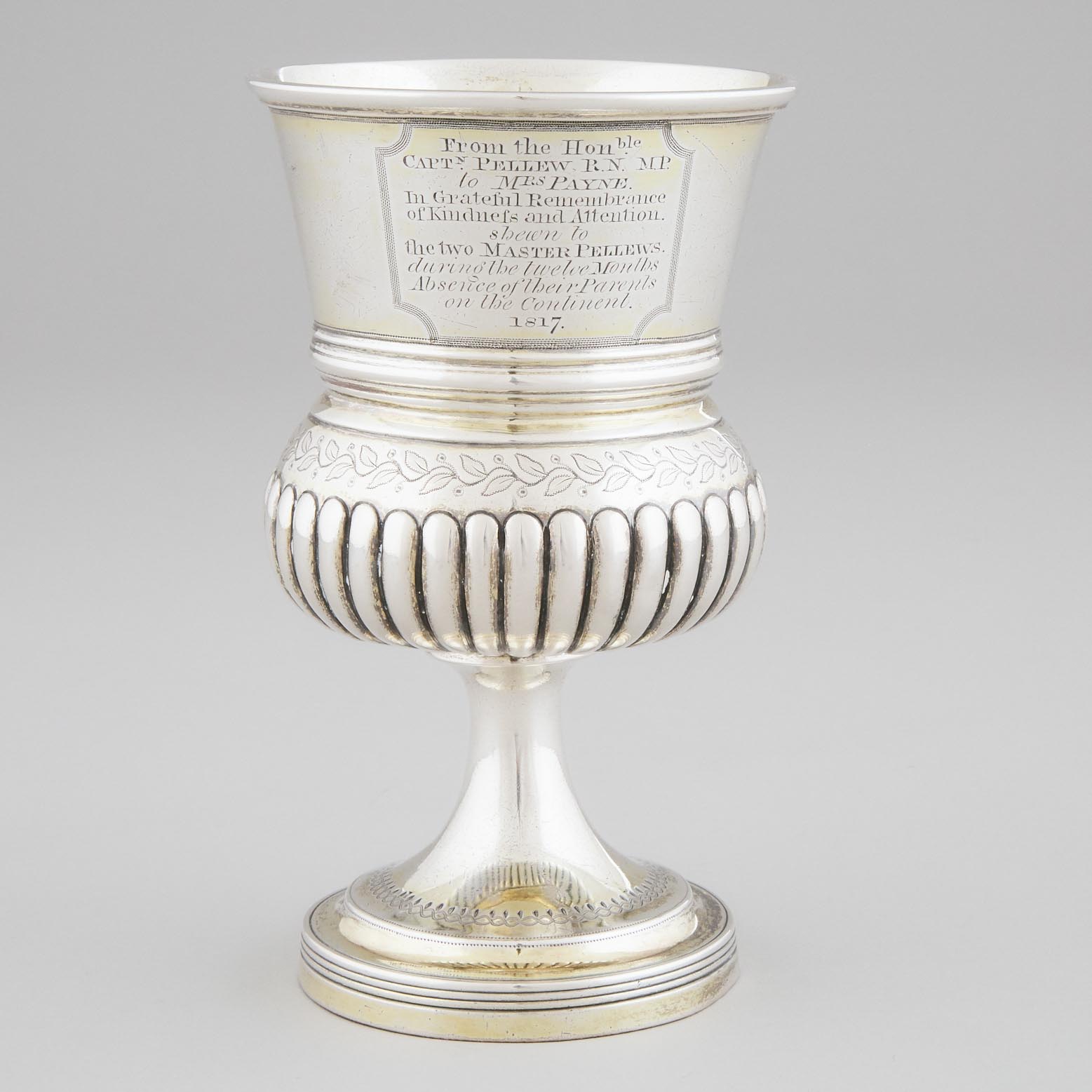 George III Silver Thistle Shaped Cup, Samuel Hennell & John Terry, London, 1814