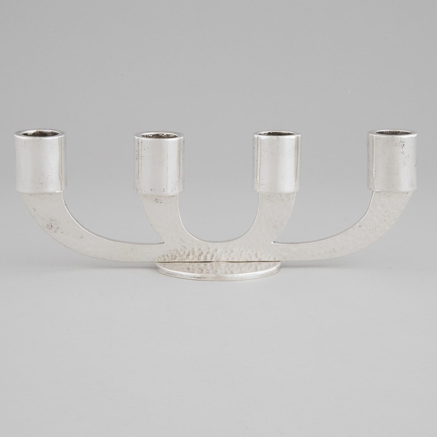 Mexican Silver Four-Light Candelabrum, 20th century