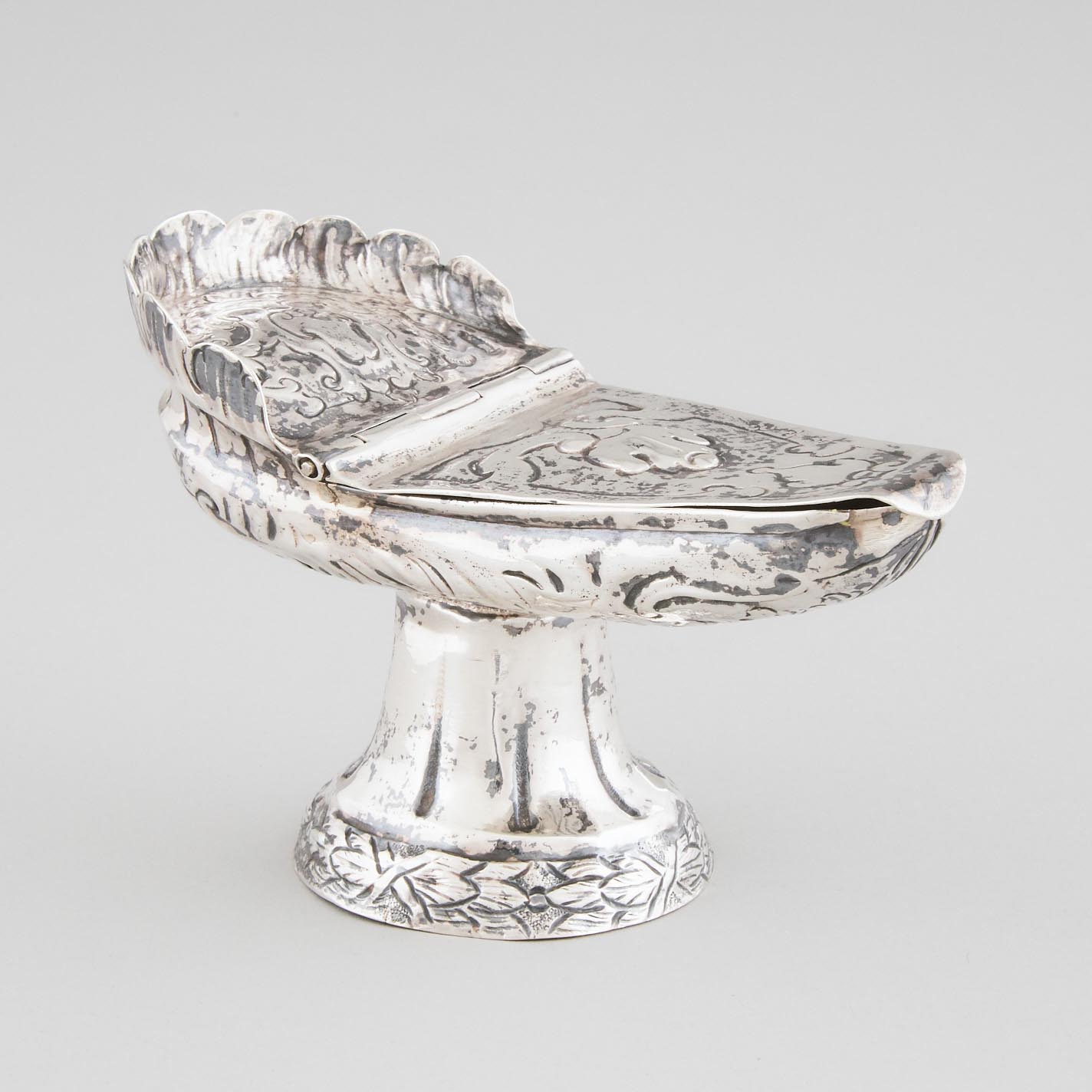 Spanish Colonial Silver Incense Boat, late 18th/19th century