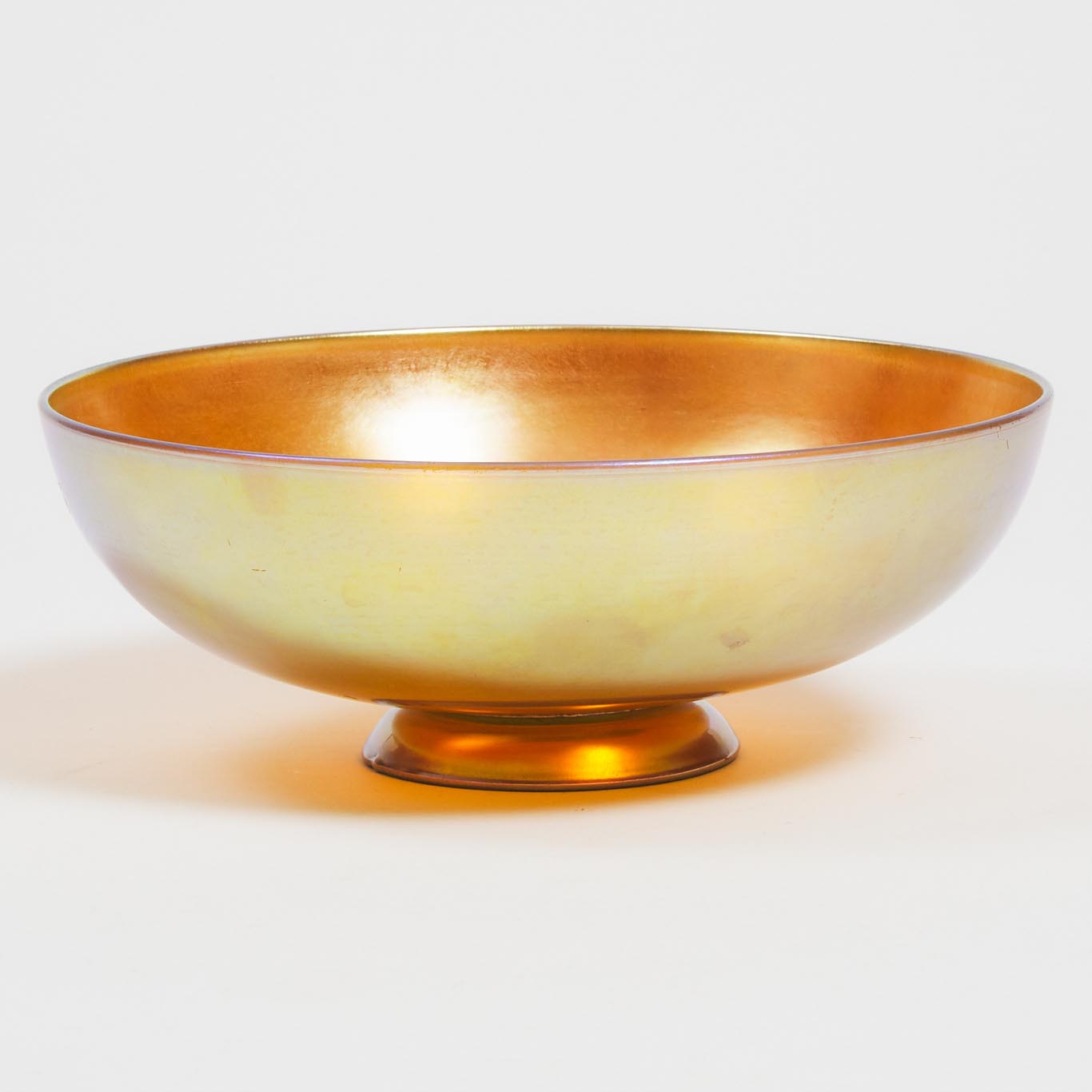 Steuben ‘Aurene’ Iridescent Gold Glass Bowl, early 20th century