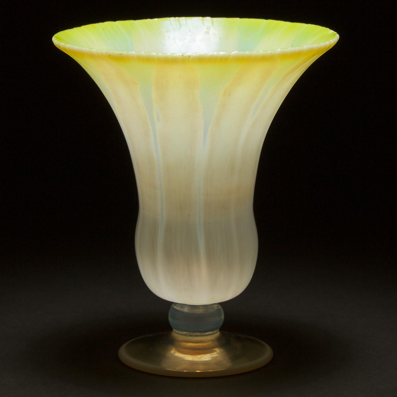 Tiffany ‘Favrile’ Iridescent Glass Floriform Vase, early 20th century