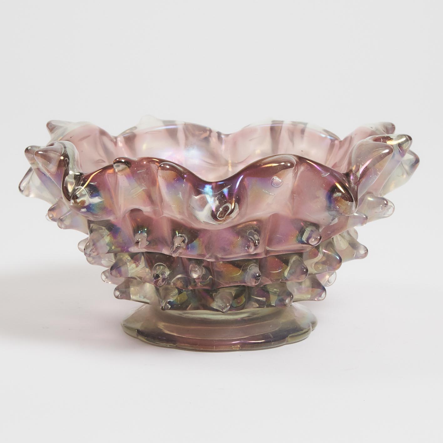 Barovier & Toso 'Medusa' Iridescent Glass Bowl, c.1940