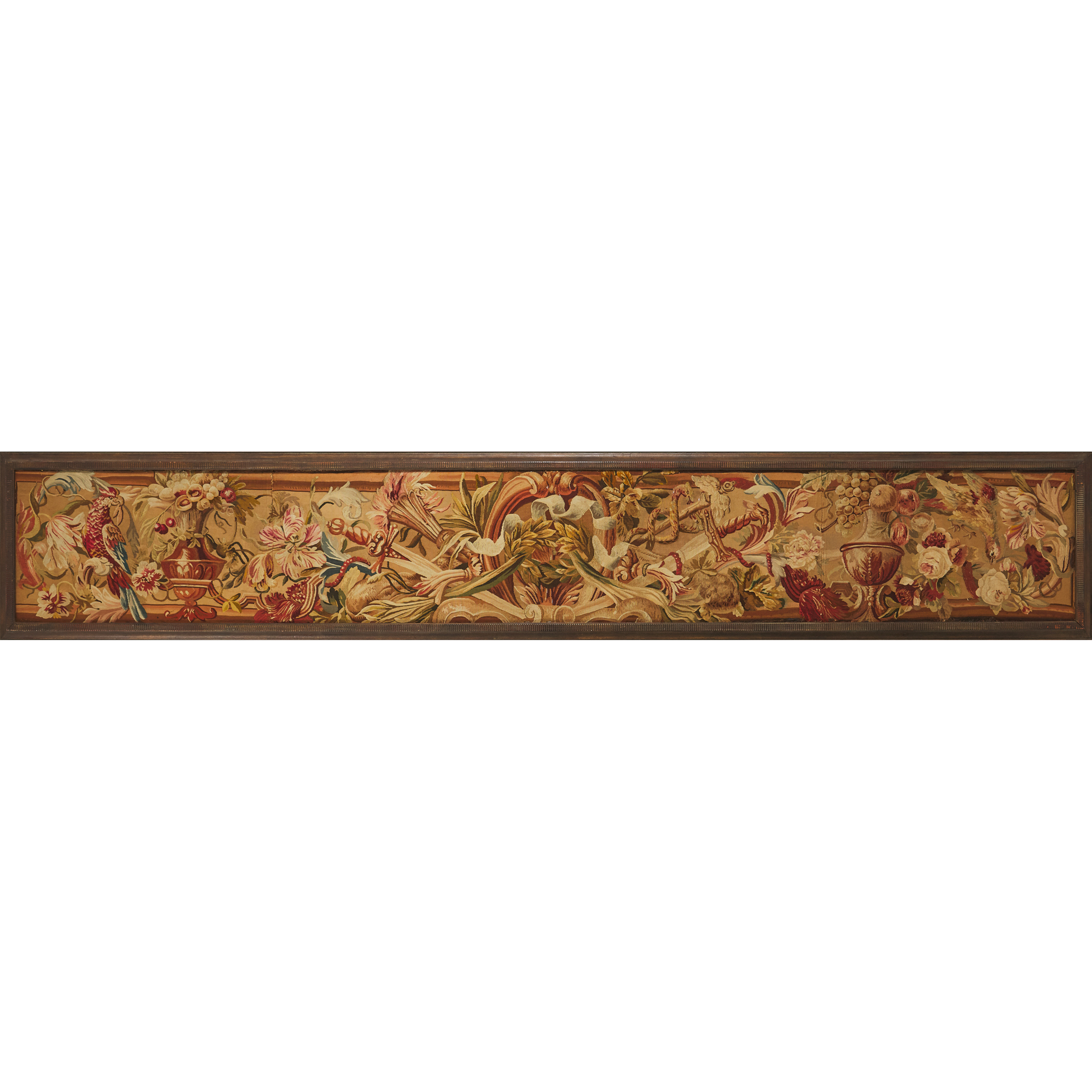 Large French Tapestry Border Fragment Panel, early 19th century