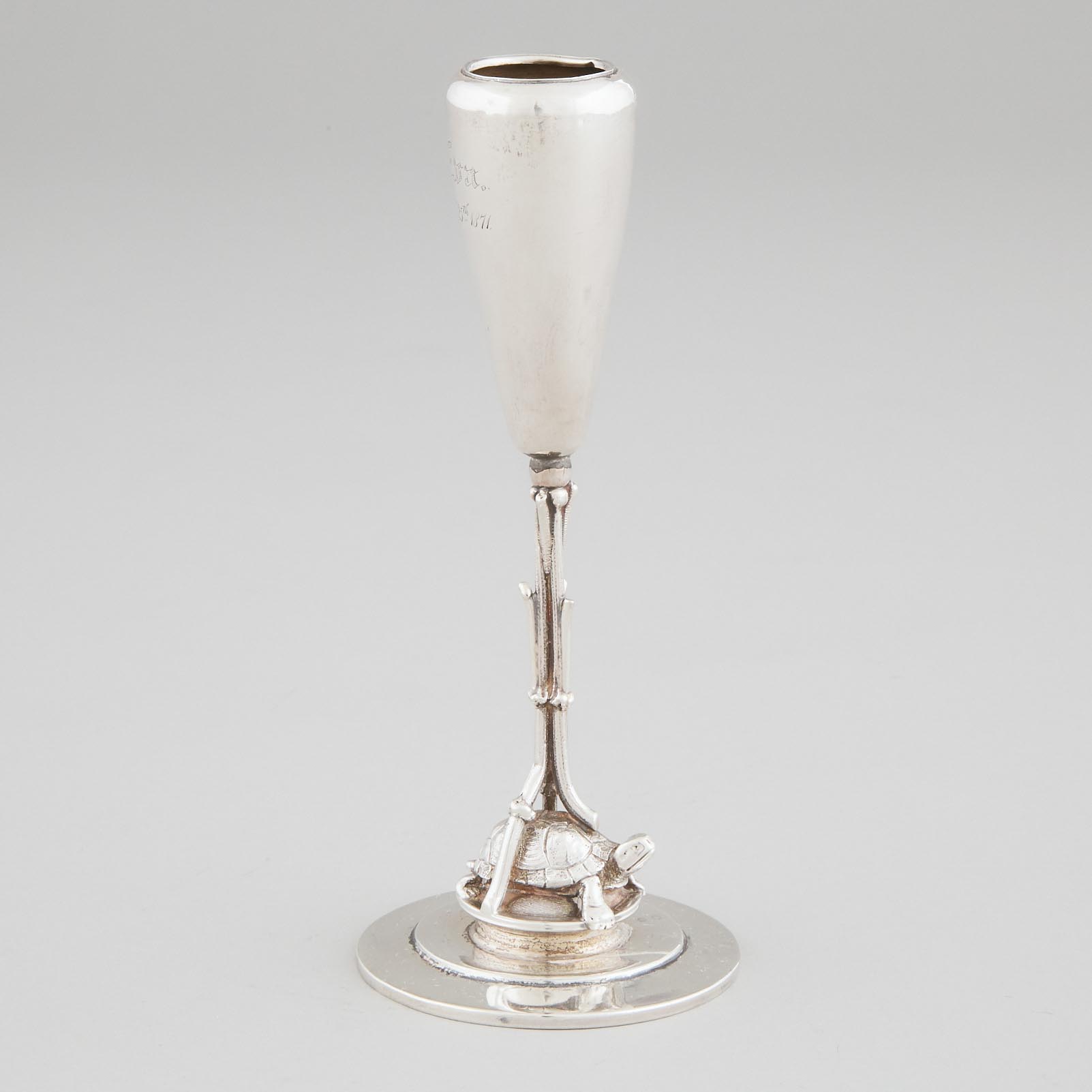 American Silver Bud Vase, probably Tiffany & Co., New York, N.Y., c.1871