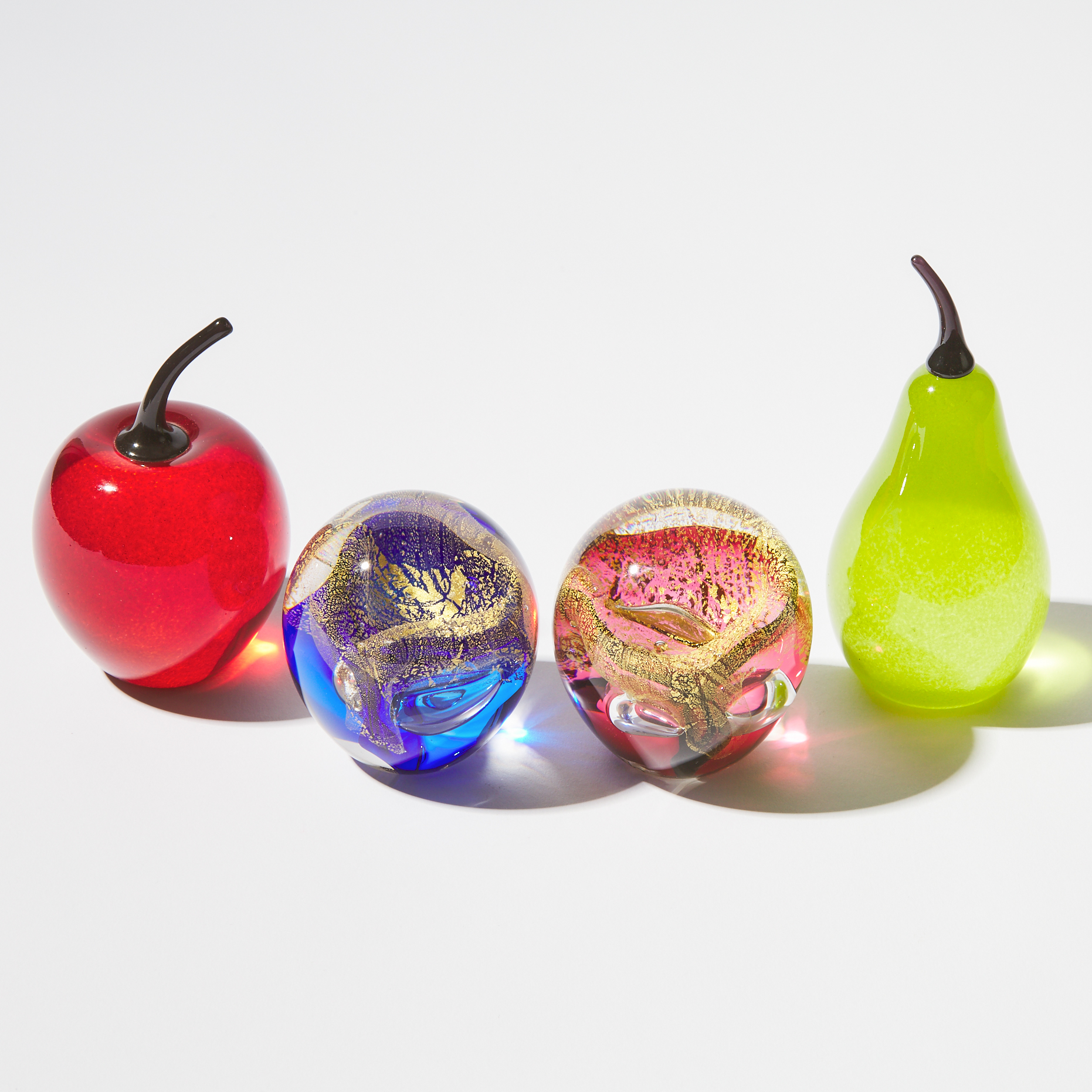 Mark Armstrong (Canadian), Four Glass Paperweights, c.2003