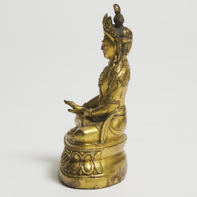 A Gilt Bronze Figure of Avalokiteshvara, East Tibet, 19th Century