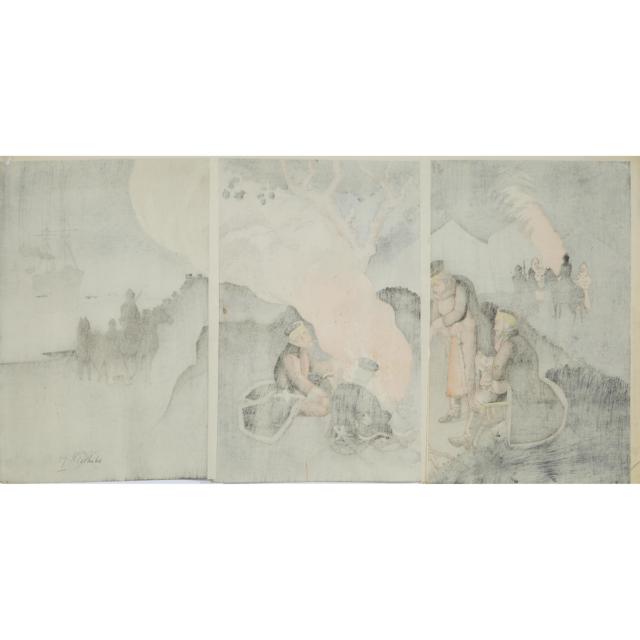 Kobayashi Kiyochika (1847-1915), Shinohara Kiyooki (Active Circa 1895-1904), Three Sino-Japanese War Woodblock Prints, Dated 1895