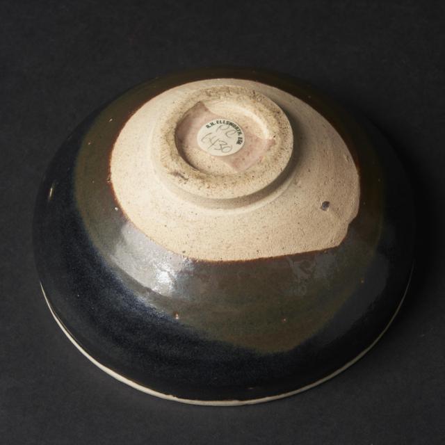A Cizhou-Type Blackish-Brown-Glazed Bowl With White Rim, Jin Dynasty, 12th/13th Century