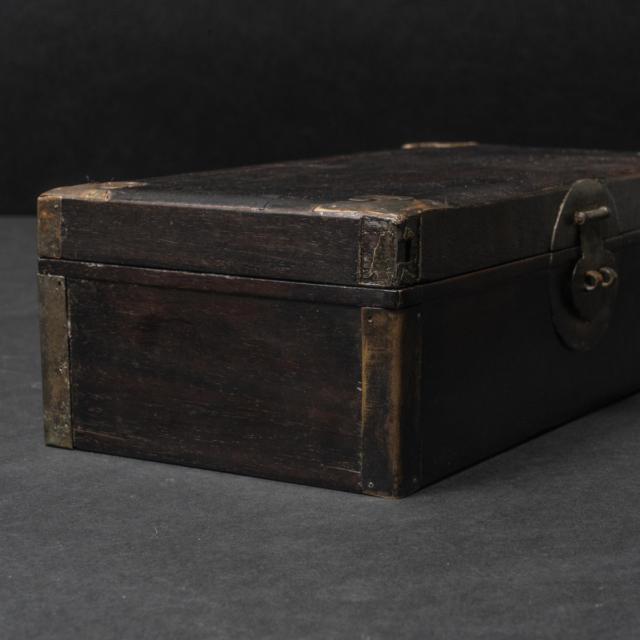 A Zitan Scholar's Writing Box, 19th Century