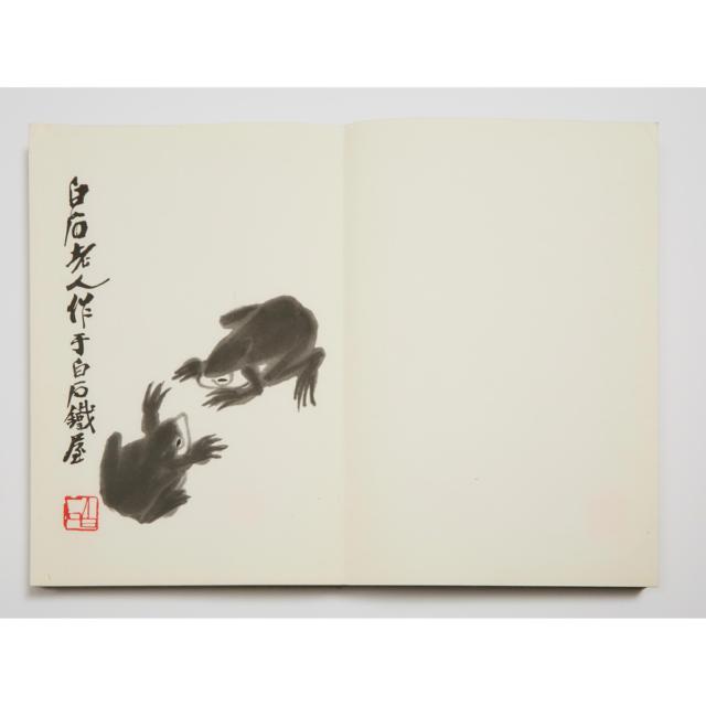 Two Qi Baishi Woodblock Printed Albums, Published by Rong Bao Zhai, Beijing, 1952
