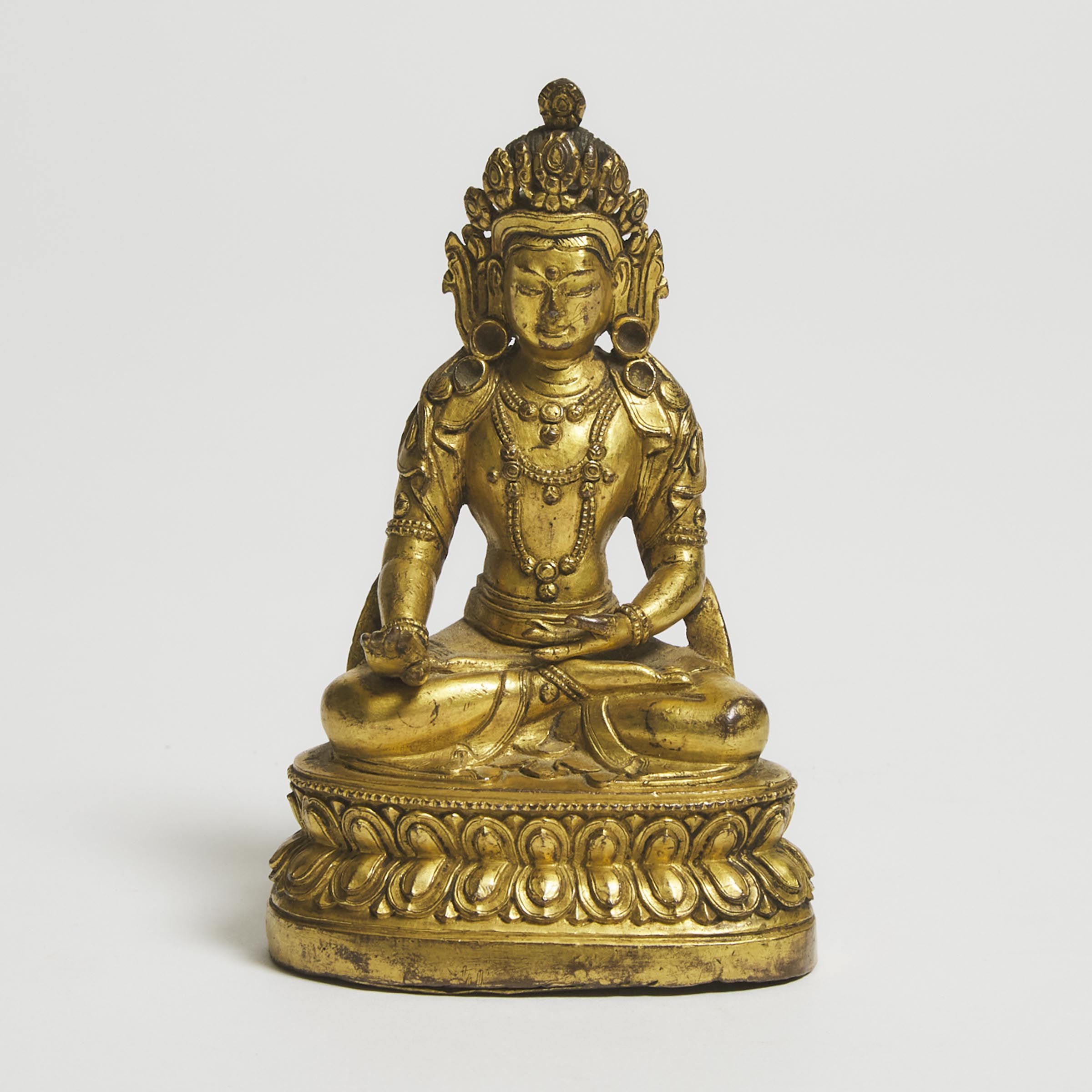 A Gilt Bronze Figure of Avalokiteshvara, East Tibet, 19th Century