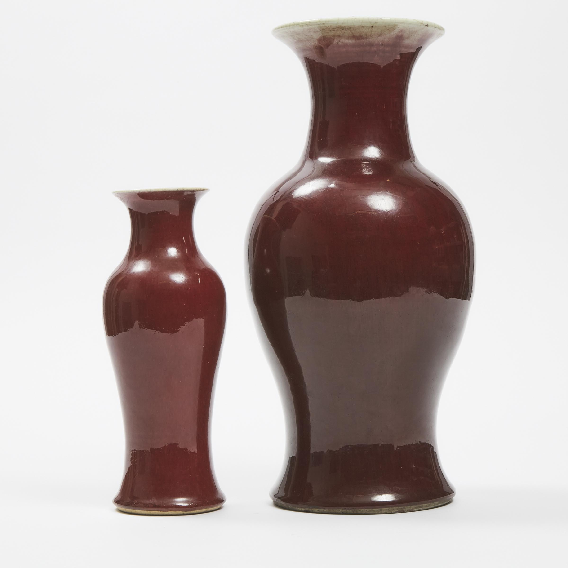Two Langyao-Glazed Vases, 19th Century