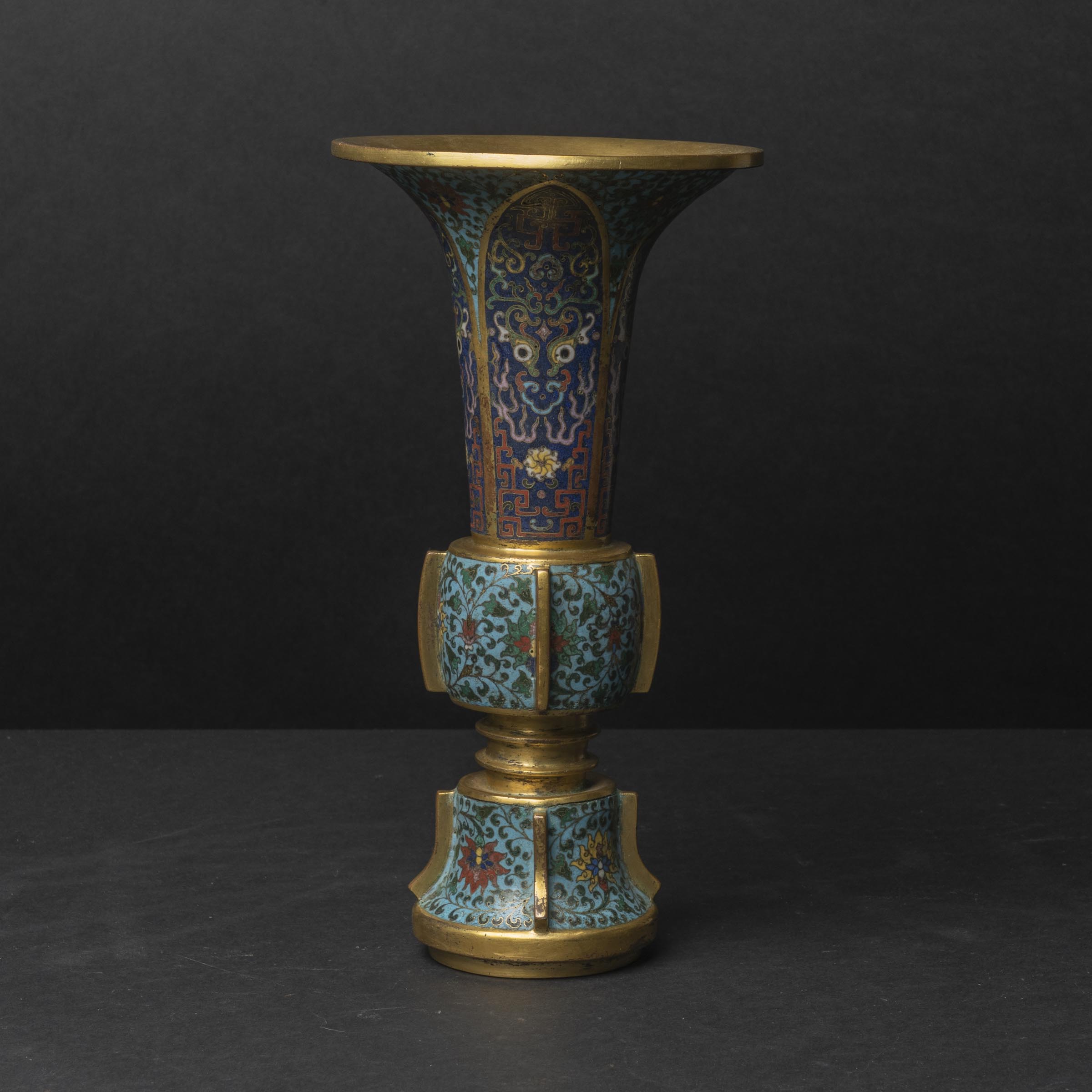 A Cloisonné Enamel Gu-Form Vase, 18th Century