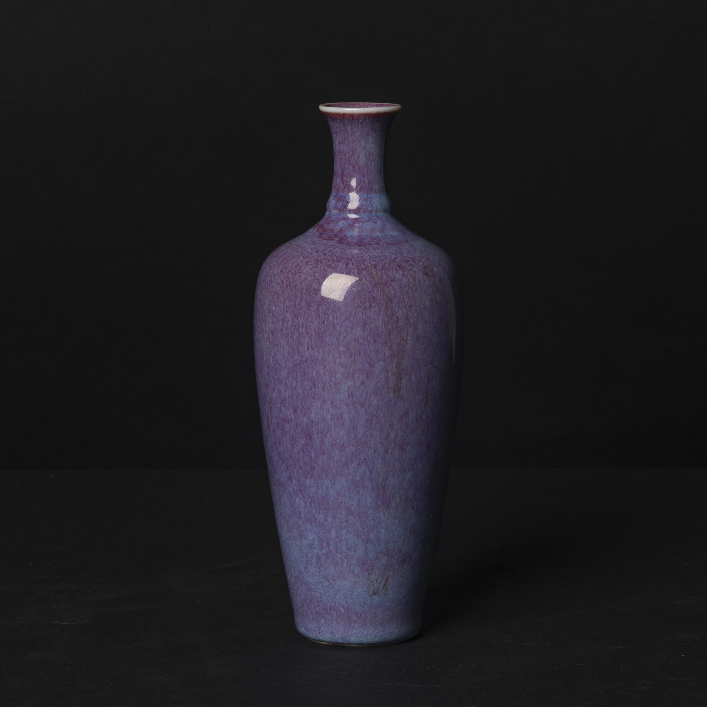 A Rare Flambé-Glazed 'Three String' Vase, Laifu Zun, 19th Century