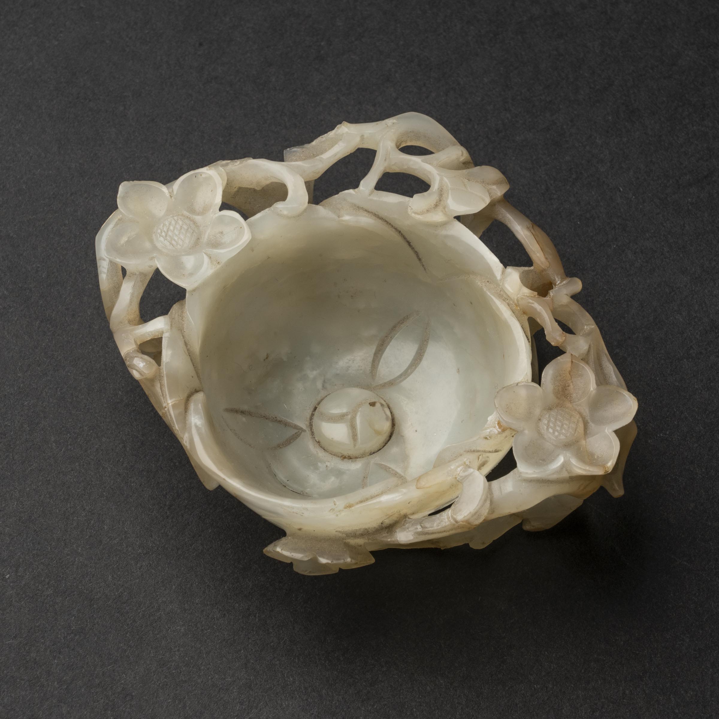 A White Jade Lotus-Form Cup, Ming Dynasty (1368-1644)