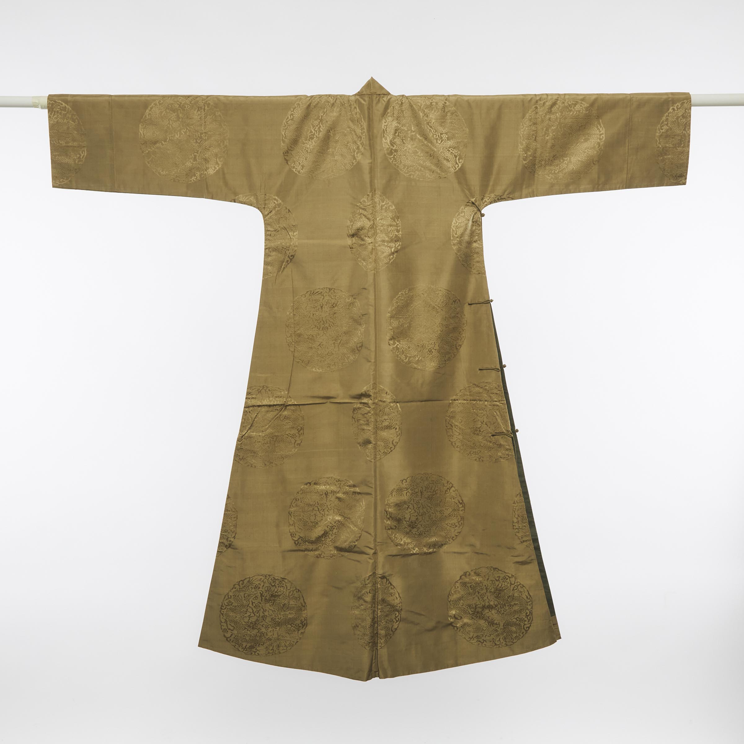 A Yellow-Ground Embroidered 'Dragon' Robe, Chang Fu, 19th Century