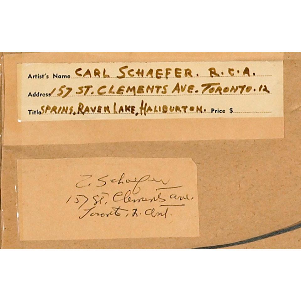 CARL FELLMAN SCHAEFER, R.C.A.
