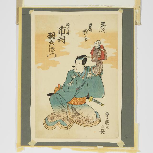 Keisai Eisen (1790-1848), Utagawa Kunisada (Toyokuni III, 1786-1865), Two Woodblock Prints