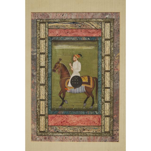 Two Equestrian Portraits, Deccan, 18th/19th Century