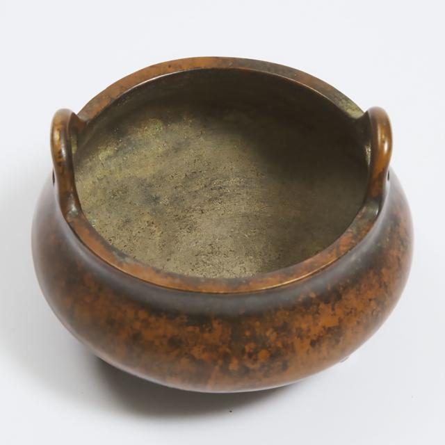 A Bronze Tripod Censer, Xuande Mark