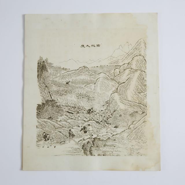 A Set of Twelve Prints of the Sino-French War (1883-1885), Qing Dynasty