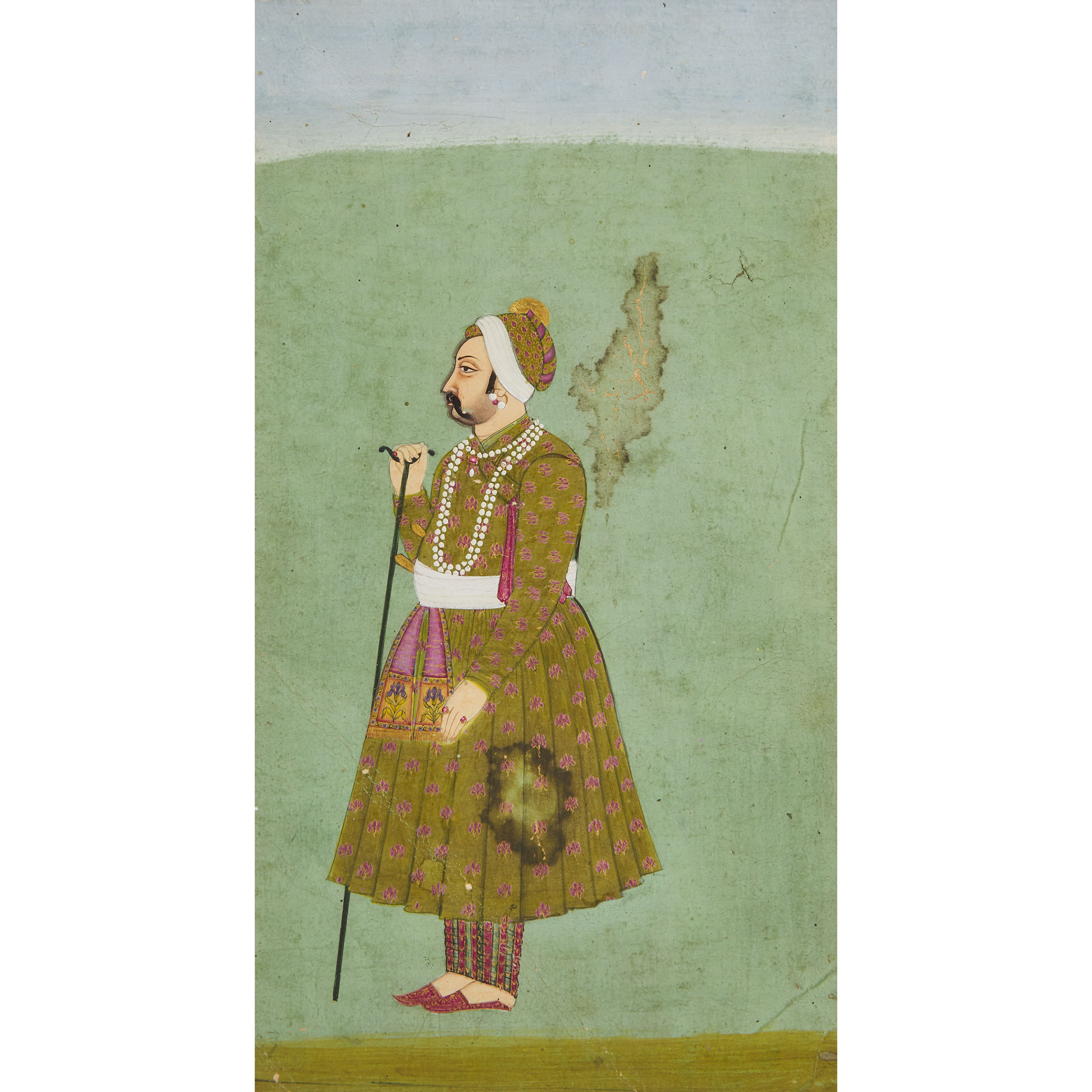 Mughal School, Portrait of a Gentleman, 17th Century 