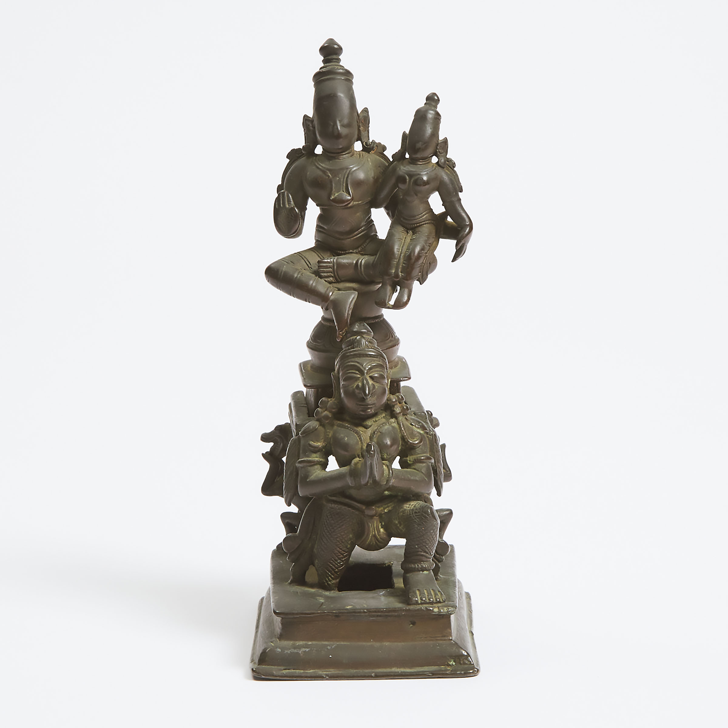 An Indian Bronze Figure of Lakshminarayana, 17th Century or Later